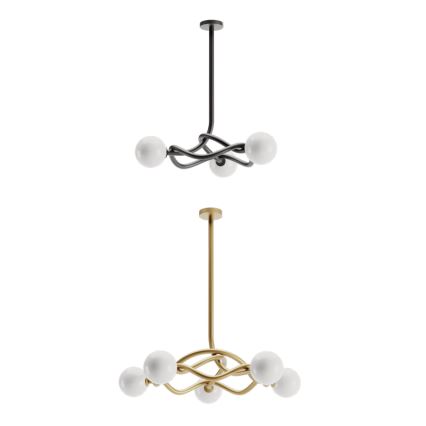 Redo 01-3257 - Riippuvalaisin varrella CONFUSIO 3xE14/28W/230V, halkaisija 76 cm, musta