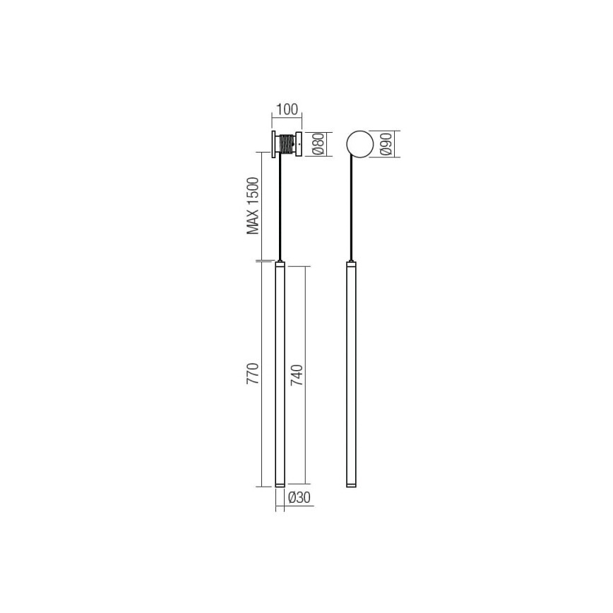 Redo 01-3304 - SWING himmennettävä LED-seinävalaisin LED/16W/230V 3000/4000K CRI 90 musta
