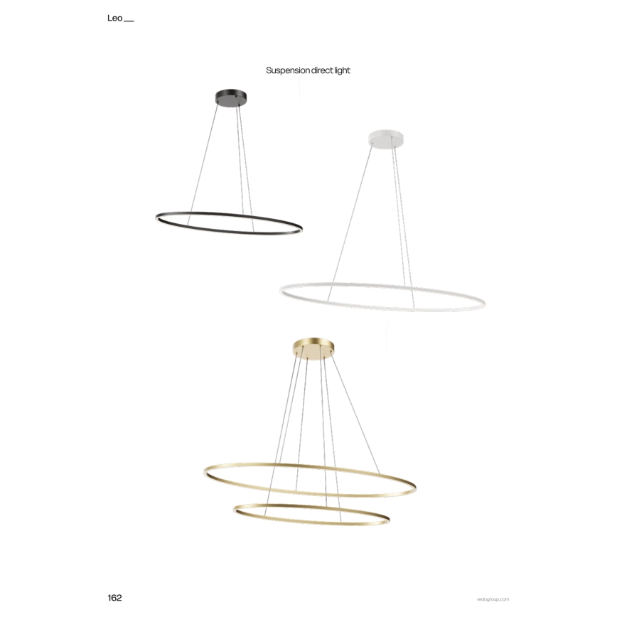 Redo 01-3340 - LED himmennettävä riippuvalaisin kaapelilla LEO LED/67W/230V 3000/4000K CRI 90 valkoinen