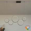 Redo 01-3384 - Himmennettävä LED-kattokruunu johdossa ATHENA LED/40W/230V 3000/4000/6000K CRI98 musta