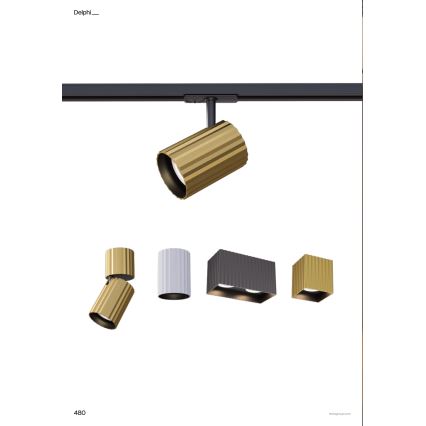 Redo 01-3408 - Kohdevalaisin DELPHI 1xGU10/7W/230V, kultainen