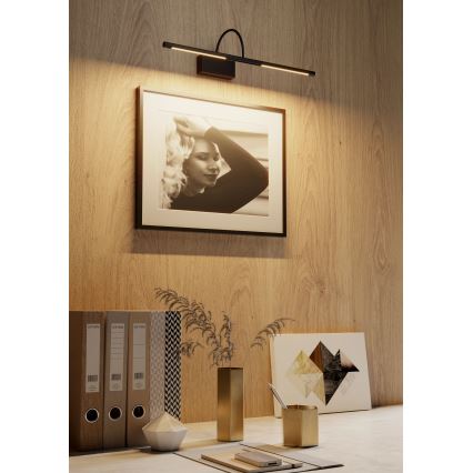 Redo 01-3465 - LED-kuvavalo KENDO LED/6W/230V 34,4 cm CRI 92 musta