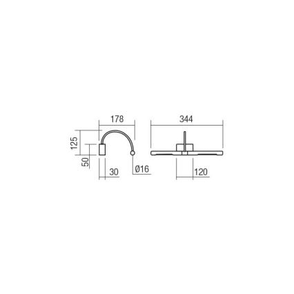 Redo 01-3465 - LED-kuvavalo KENDO LED/6W/230V 34,4 cm CRI 92 musta