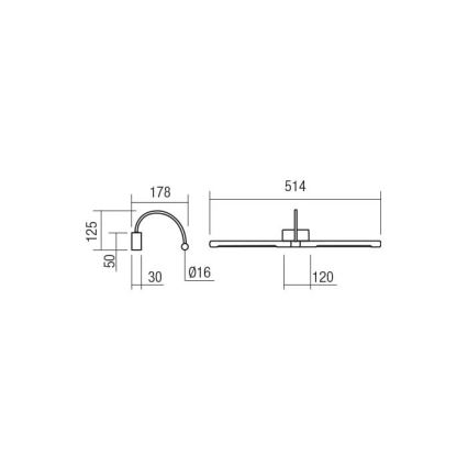 Redo 01-3466 - LED-kuvavalo KENDO LED/11W/230V 51,4 cm CRI 92 valkoinen