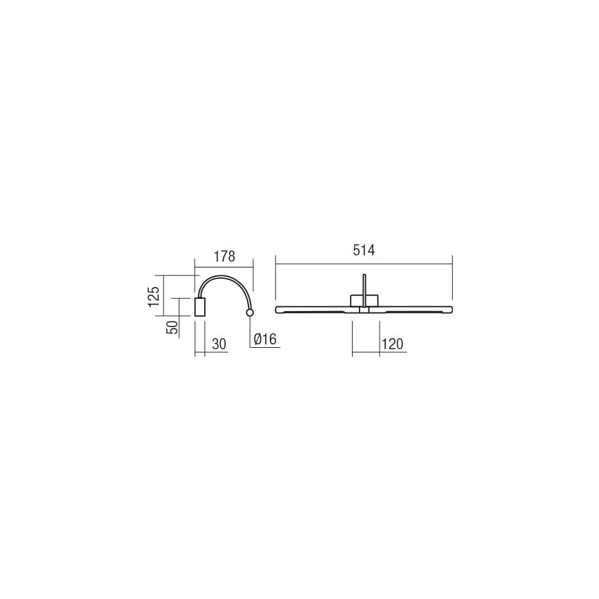 Redo 01-3466 - LED-kuvavalo KENDO LED/11W/230V 51,4 cm CRI 92 valkoinen