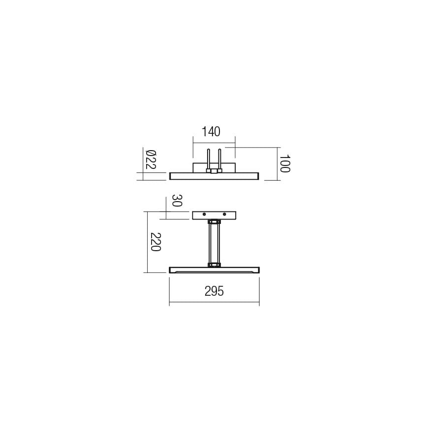 Redo 01-3468 - LED-kuvavalo IKON LED/7,3W/230V 29,5 cm CRI 92 valkoinen