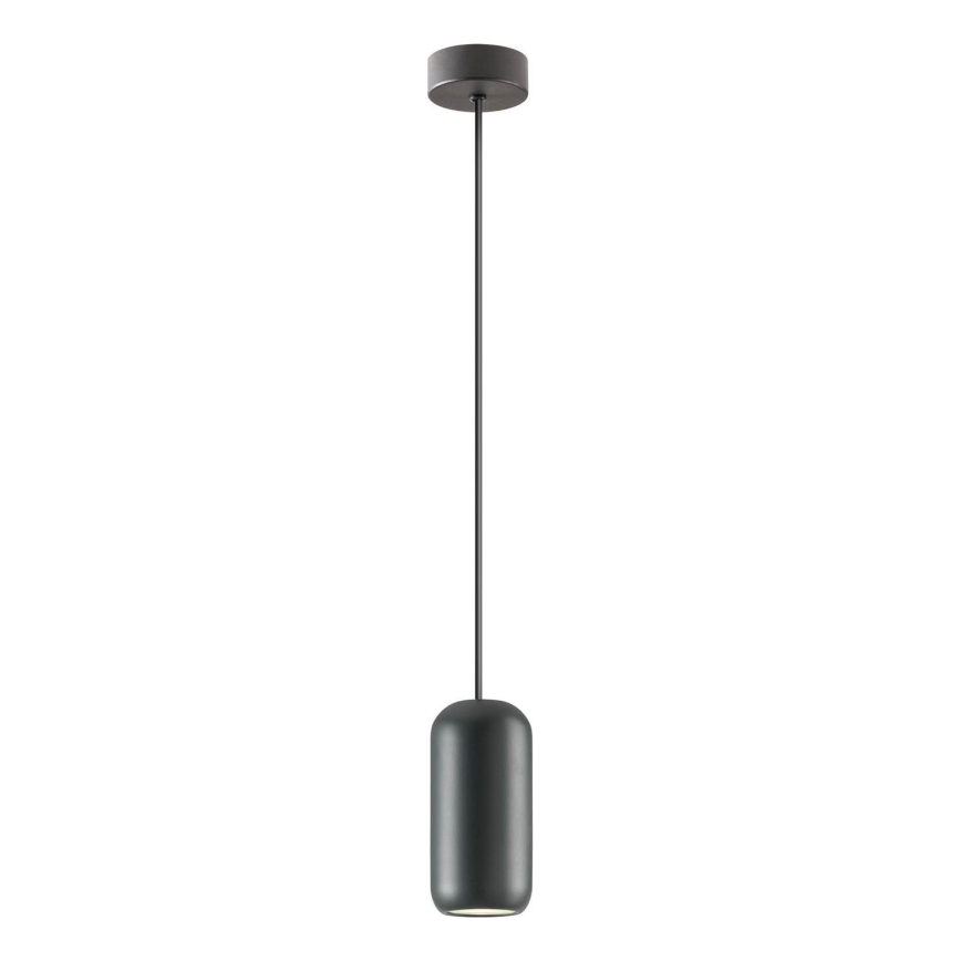 Redo 01-3474 - Kattokruunu johdossa BOOM 1xGU10/10W/230V halkaisija 7,6 cm musta