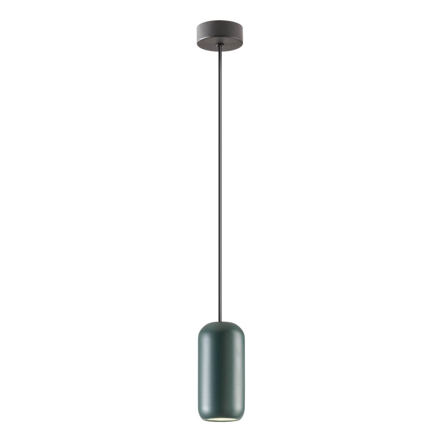 Redo 01-3475 - Kattokruunu johdossa BOOM 1xGU10/10W/230V halkaisija 7,6 cm vihreä