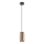 Redo 01-3476 - Kattokruunu johdossa BOOM 1xGU10/10W/230V halkaisija 7,6 cm ruskea