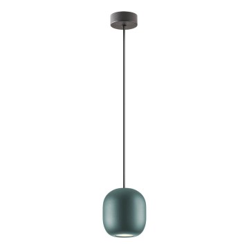 Redo 01-3478 - Kattokruunu johdossa BOOM 1xGU10/10W/230V halkaisija 12 cm vihreä