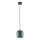 Redo 01-3478 - Kattokruunu johdossa BOOM 1xGU10/10W/230V halkaisija 12 cm vihreä