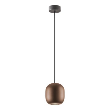 Redo 01-3479 - Kattokruunu johdossa BOOM 1xGU10/10W/230V halkaisija 12 cm ruskea