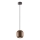 Redo 01-3479 - Kattokruunu johdossa BOOM 1xGU10/10W/230V halkaisija 12 cm ruskea