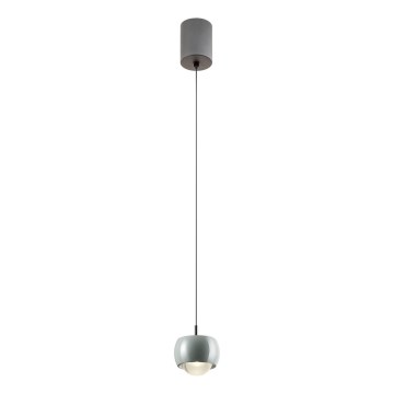Redo 01-3549 - LED-kattokruunu johdossa AVES LED/12W/230V halkaisija 9,6 cm CRI 90 harmaa