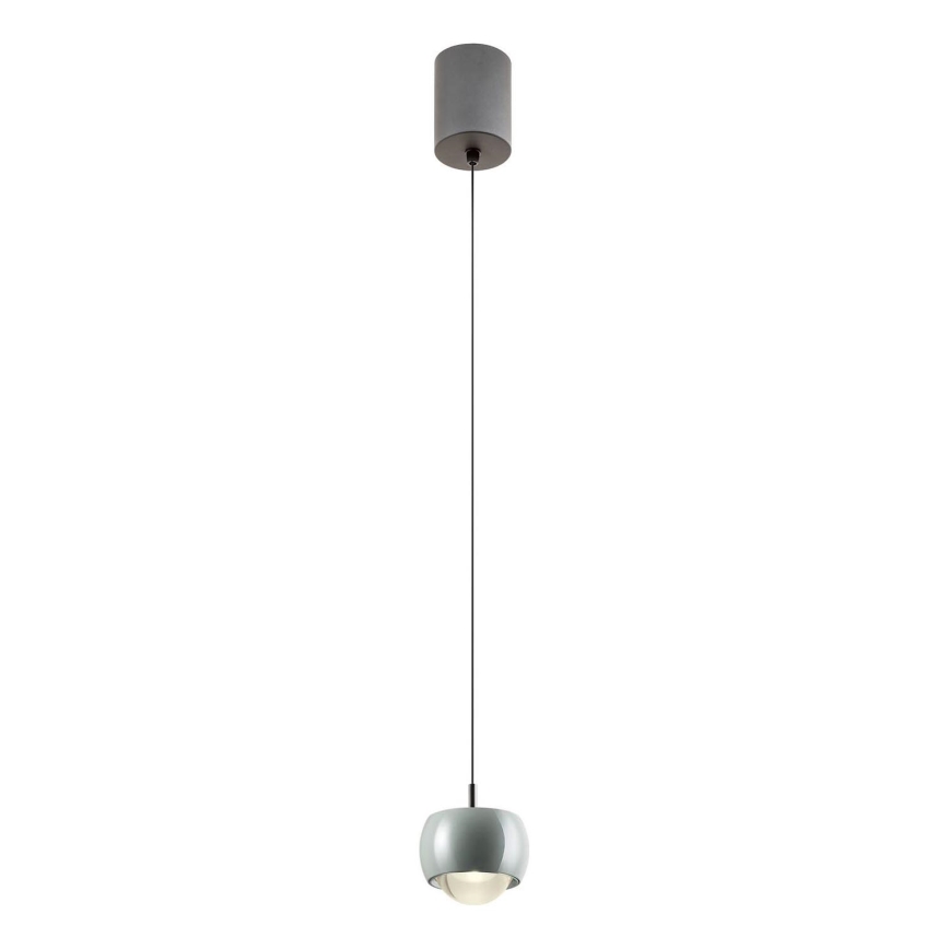 Redo 01-3549 - LED-kattokruunu johdossa AVES LED/12W/230V halkaisija 9,6 cm CRI 90 harmaa