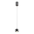 Redo 01-3550 - LED-kattokruunu johdossa AVES LED/12W/230V halkaisija 9,6 cm CRI 90 musta