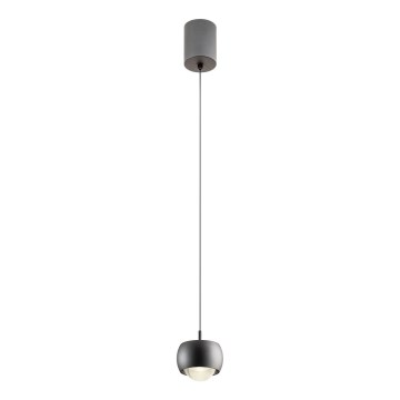 Redo 01-3550 - LED-kattokruunu johdossa AVES LED/12W/230V halkaisija 9,6 cm CRI 90 musta