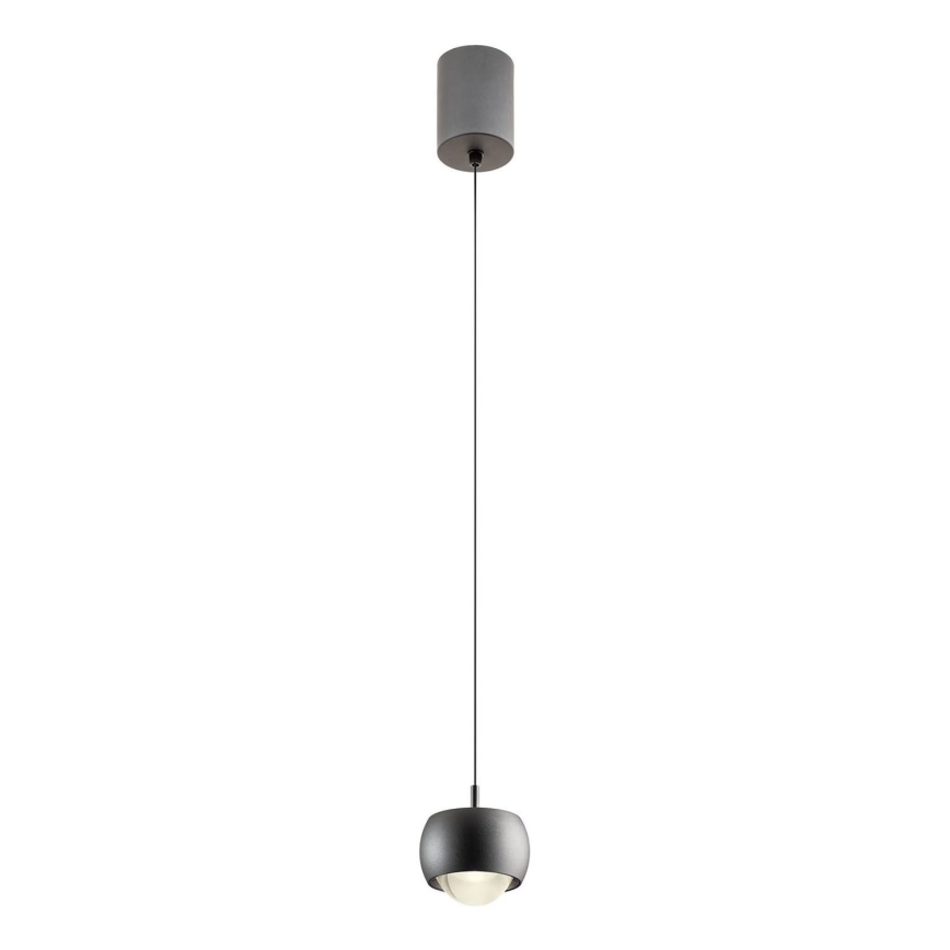 Redo 01-3550 - LED-kattokruunu johdossa AVES LED/12W/230V halkaisija 9,6 cm CRI 90 musta
