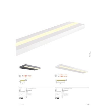 Redo 01-3554 - LED-seinävalaisin SEED LED/30W/230V valkoinen