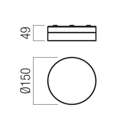 Redo 01-3725 - LED-kattovalaisin kylpyhuoneeseen FRISBI LED/8W/230V halkaisija 15 cm CRI 90 IP44 kiiltävä kromi