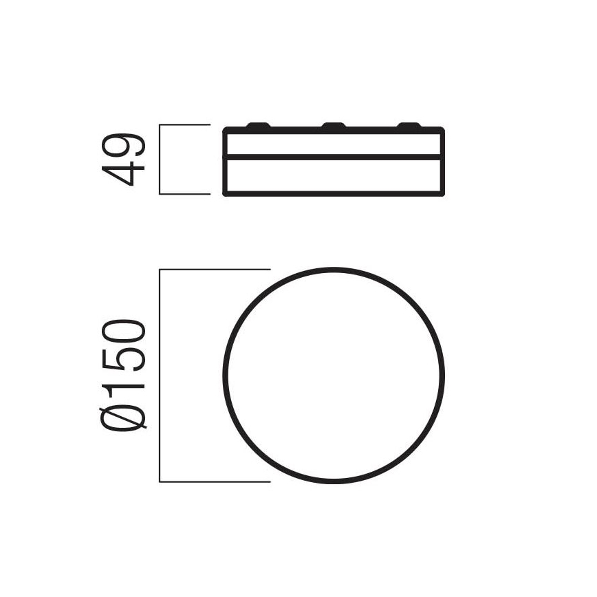 Redo 01-3725 - LED-kattovalaisin kylpyhuoneeseen FRISBI LED/8W/230V halkaisija 15 cm CRI 90 IP44 kiiltävä kromi