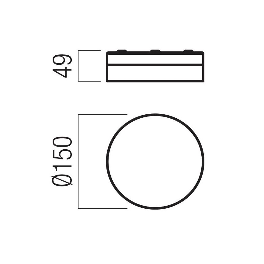 Redo 01-3729 - LED-kattovalaisin kylpyhuoneeseen FRISBI LED/8W/230V halkaisija 15 cm CRI 90 IP44 valkoinen