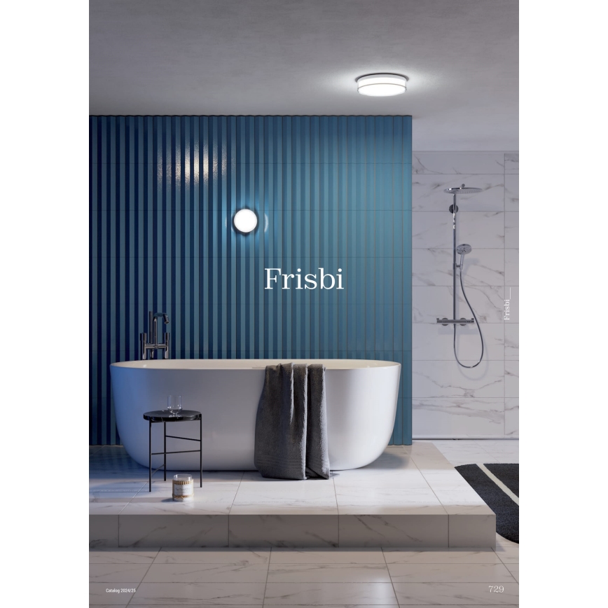 Redo 01-3731 - LED-kattovalaisin kylpyhuoneeseen FRISBI LED/12W/230V halkaisija 23 cm CRI 90 3000/4000K IP44 valkoinen