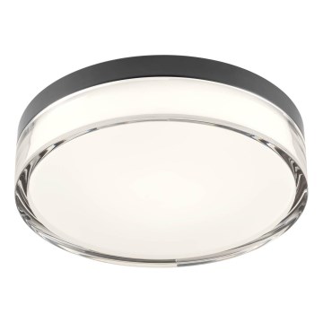 Redo 01-3735 - LED-kattovalaisin kylpyhuoneeseen FRISBI LED/12W/230V halkaisija 23 cm CRI 90 3000/4000K IP44 musta