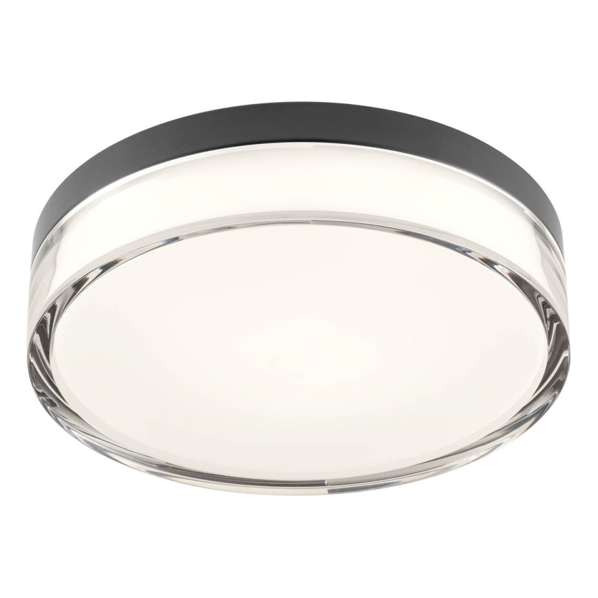 Redo 01-3735 - LED-kattovalaisin kylpyhuoneeseen FRISBI LED/12W/230V halkaisija 23 cm CRI 90 3000/4000K IP44 musta