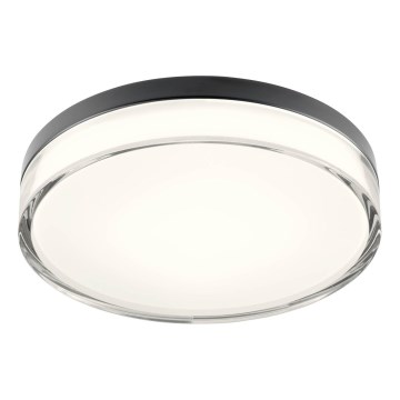 Redo 01-3736 - LED-kattovalaisin kylpyhuoneeseen FRISBI LED/18W/230V halkaisija 28 cm CRI 90 3000/4000K IP44 musta