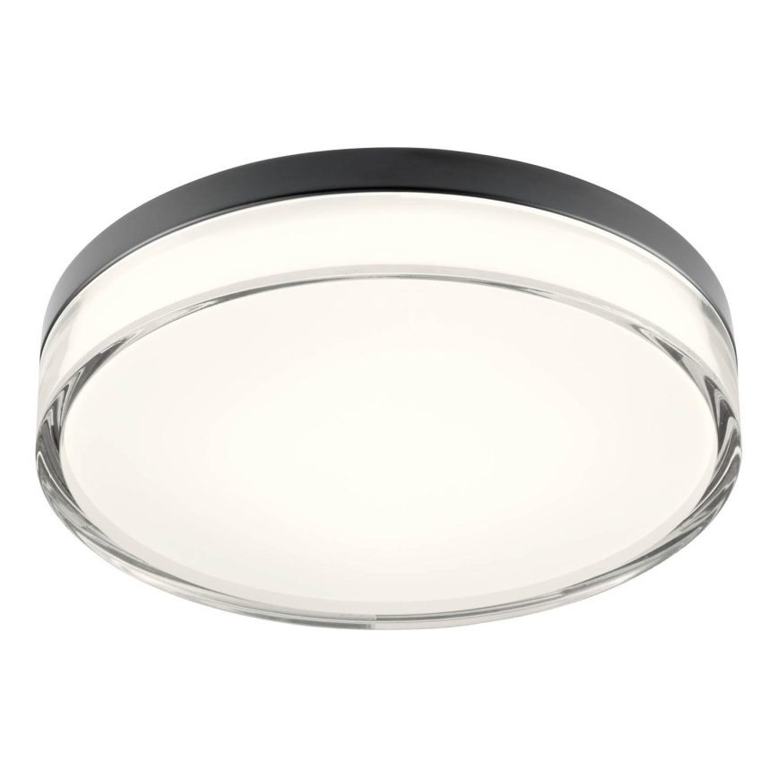 Redo 01-3736 - LED-kattovalaisin kylpyhuoneeseen FRISBI LED/18W/230V halkaisija 28 cm CRI 90 3000/4000K IP44 musta