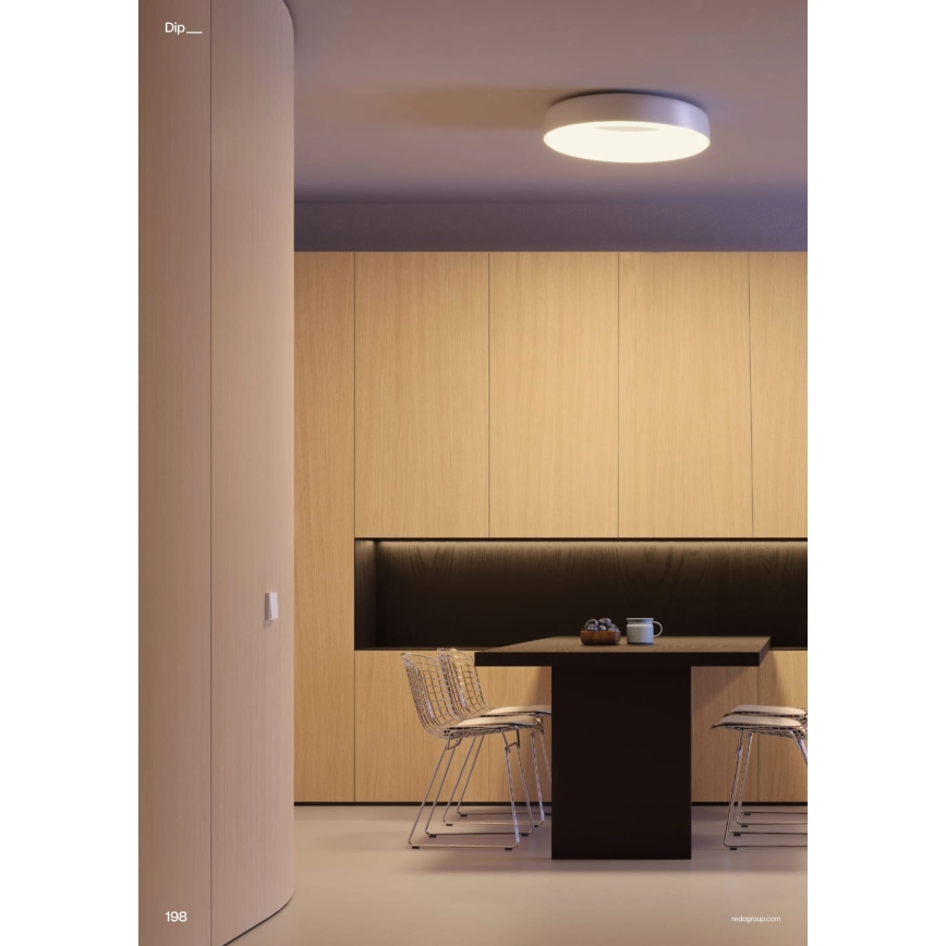Redo 01-3941 - LED-kattovalaisin DIP-LED/40W/230V 2700/3000/4000/5000/6500K CRI 90 halkaisija 62,4 cm valkoinen
