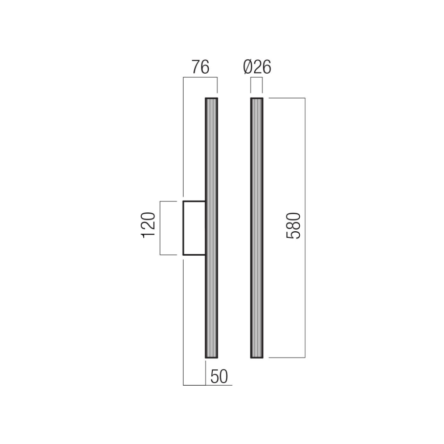 Redo 01-4057 - NIKOS himmennettävä LED-seinävalaisin 10W/230V 3000K CRI 90 valkoinen
