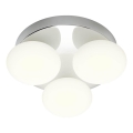Redo 01-4306 - Kylpyhuoneen LED-kattovalaisin OVUM 3xLED/5W/230V 3000/4000K CRI 90 halkaisija 24 cm IP44 valkoinen/kiiltävä kromi