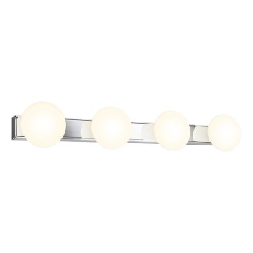 Redo 01-4309 - OVUM LED-kylpyhuoneen kattovalaisin 4xLED/5W/230V 3000/4000K CRI 90 IP44 valkoinen/kiiltävä kromi