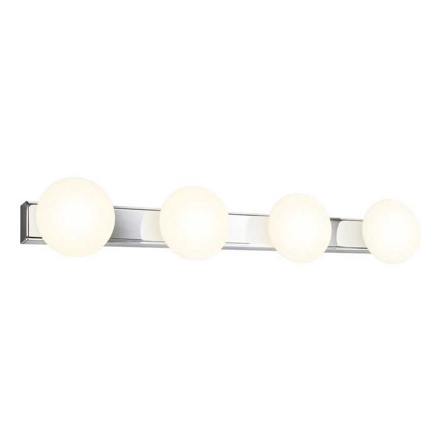 Redo 01-4309 - OVUM LED-kylpyhuoneen kattovalaisin 4xLED/5W/230V 3000/4000K CRI 90 IP44 valkoinen/kiiltävä kromi