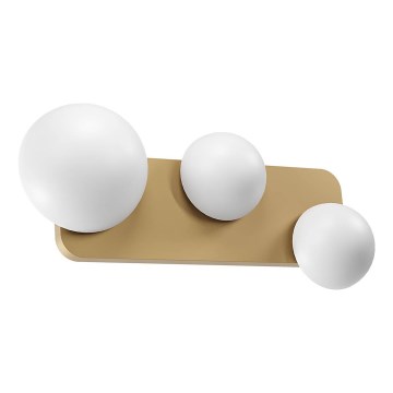 Redo 01-4329 - LED-seinävalaisin LUMIEN 3xLED/18W/230V 2700/3000K CRI 90 valkoinen/kultainen