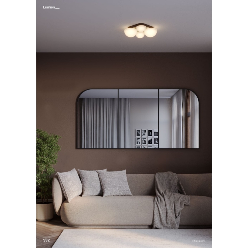 Redo 01-4333 - LUMIEN LED-kattovalaisin 4xLED/26W/230V 2700/3000K CRI 90 valkoinen/musta