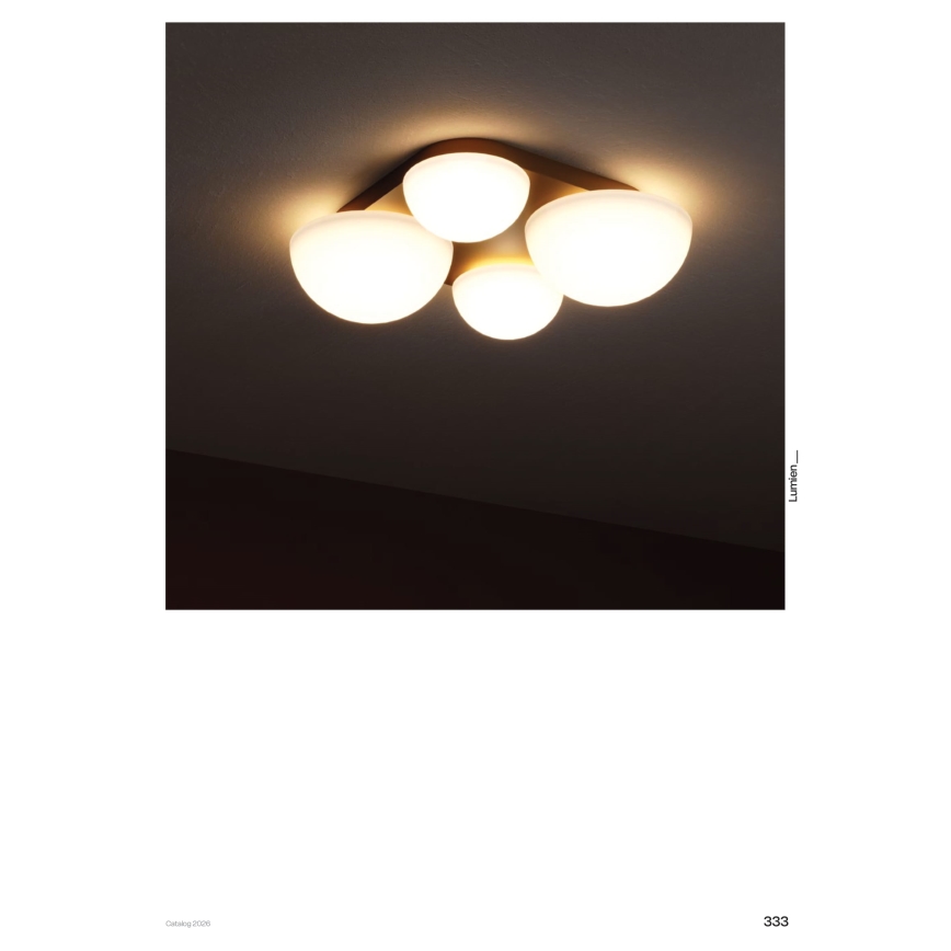 Redo 01-4333 - LUMIEN LED-kattovalaisin 4xLED/26W/230V 2700/3000K CRI 90 valkoinen/musta