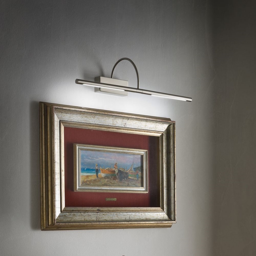 Redo 01-458 - LED-kuvavalo IKON LED/18W/230V 70 cm kiiltävä kromi