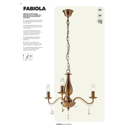 Redo 02-710 - Seinävalaisin FABIOLA 2xE14/28W/230V