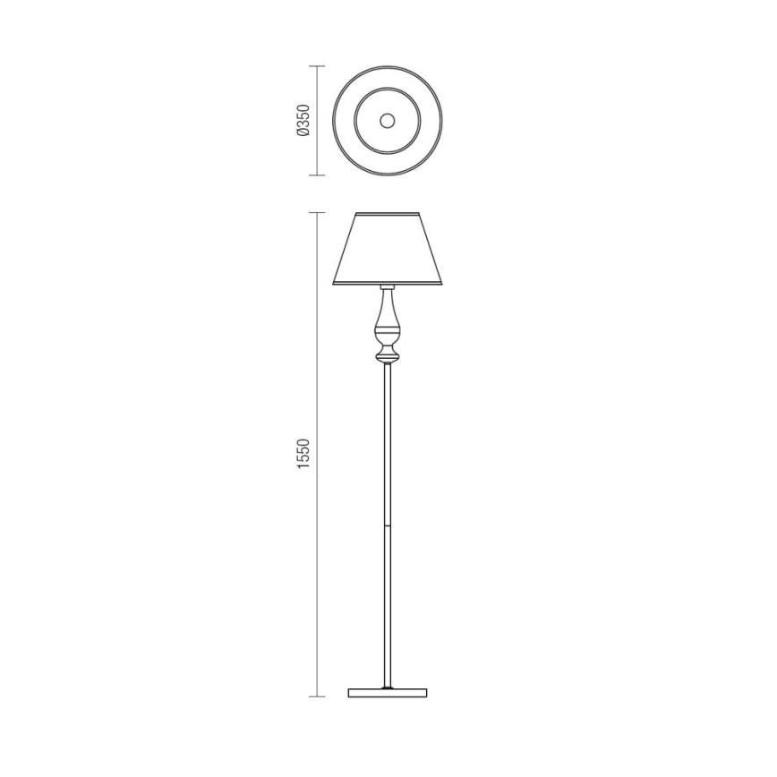 Redo 02-714 - Lattialamppu FABIOLA 1xE27/42W/230V