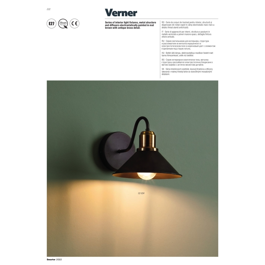 Redo 02-935 - Kattokruunu ketjussa VERNER 3xE27/42W/230V
