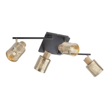 Redo 04-522 - Pinta-asennettava kattokruunu BASKET 4xE27/42W/230V pronssi