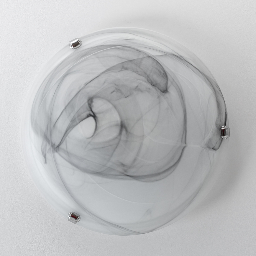 Redo 05-393 - Kattovalaisin VIRGINIA 2xE27/42W/230V, halkaisija 40 cm, harmaa