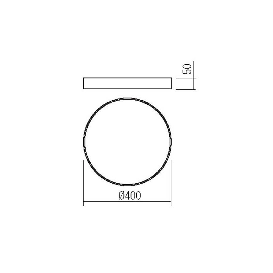 Redo 05-932 - LED-kattovalaisin KNOB LED/36W/230V 3000K-6500K 40 cm kulta