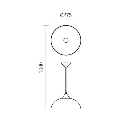 Redo 06-032 - Kattokruunu narulla COLINE 1xE27/42W/230V