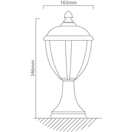 Redo 2604-3K BL - LED-ulkovalaisin UNITE LED/6,5W/230V IP44