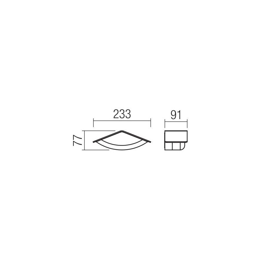 Redo 90001 - LED-ulkoseinävalaisin CHALET 1xLED/8W/230V IP54