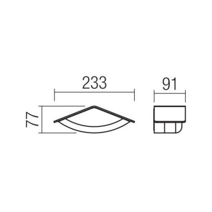 Redo 90002 - LED-ulkoseinävalaisin CHALET 1xLED/8W/230V IP54